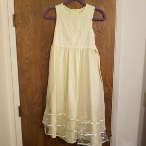 Yellow formal little girls size 10 dress